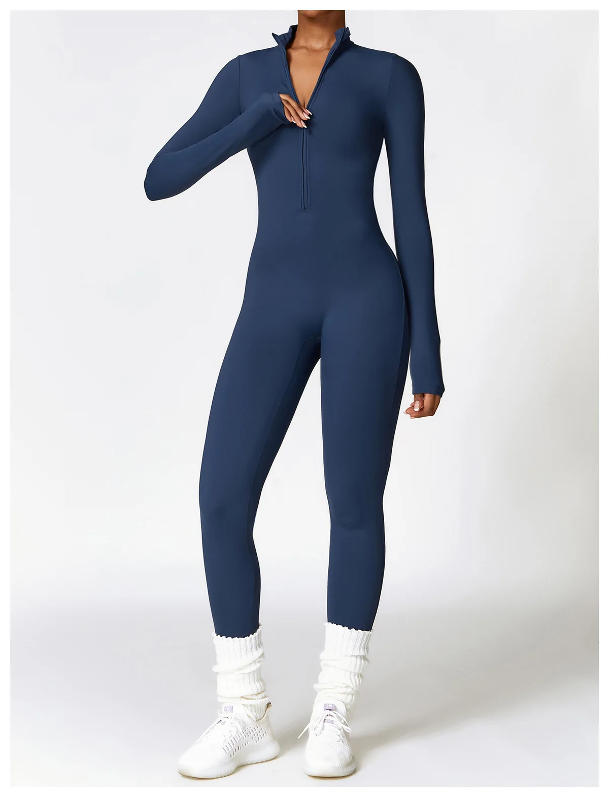 Women's Clothes Yoga Set Yoga Jumpsuits One Piece Workout Long Sleeve Rompers Sportswear Gym Set Workout Tracksuit Bodysuits