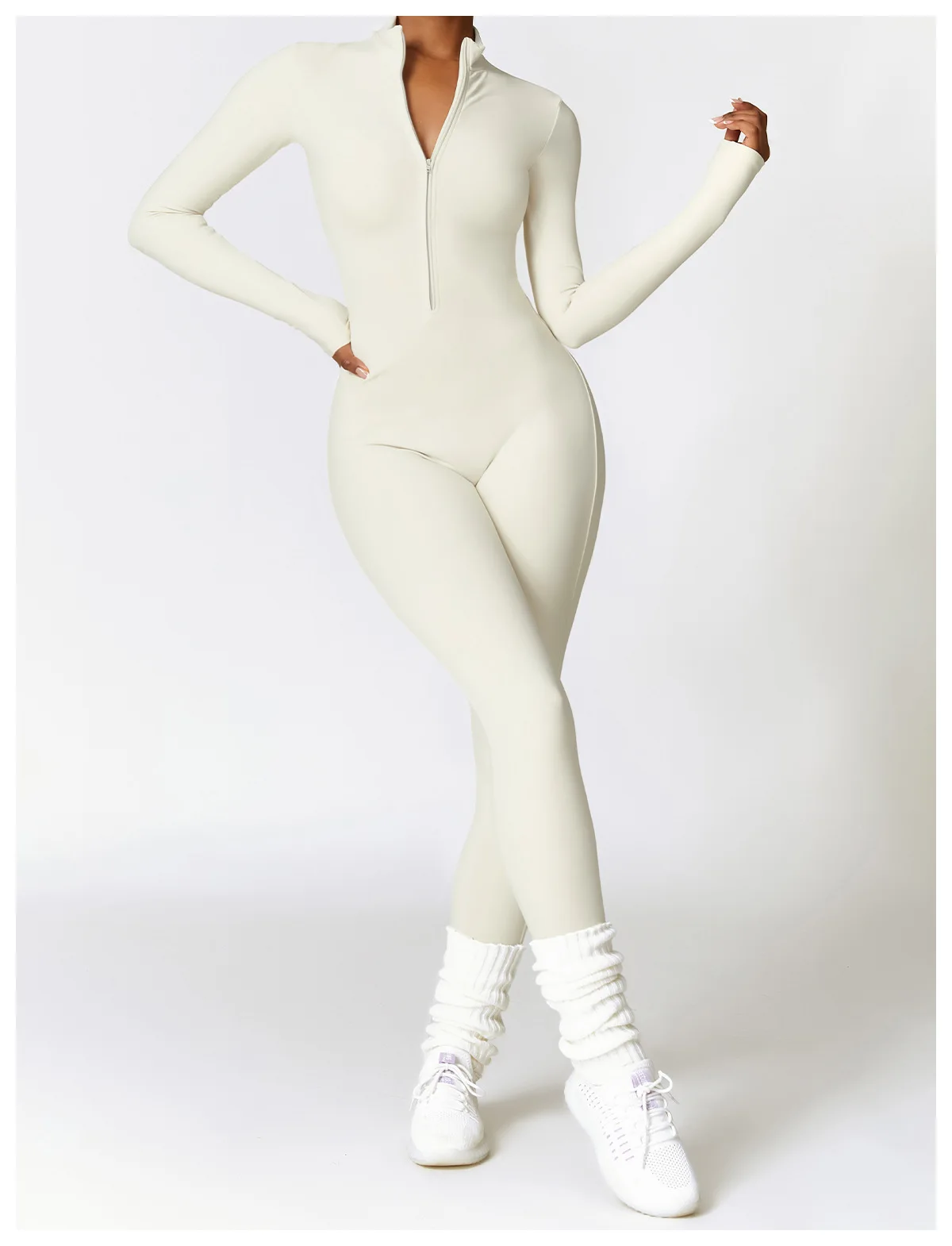 Women's Clothes Yoga Set Yoga Jumpsuits One Piece Workout Long Sleeve Rompers Sportswear Gym Set Workout Tracksuit Bodysuits
