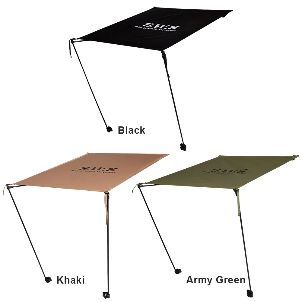 Lounge Chair Sunshade UV Protection Outdoor Moon Chair Awning Waterproof Camping Folding Canopy for Camping Fishing
