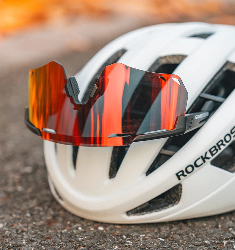 ROCKBROS Ultra-light Cycling Sunglasses Photochromic Polarized Large Frame Cycling Glasses HD Lens UV Protection Bicycle Goggles