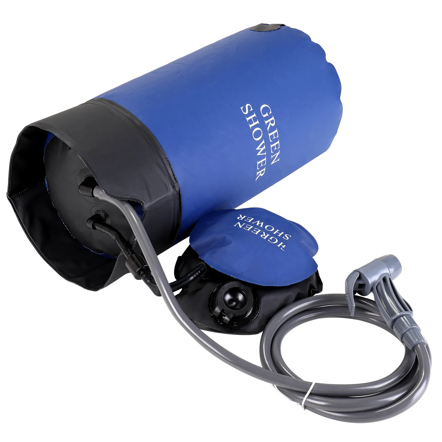 Outdoor PVC Pressure Shower with Foot Pump Lightweight Inflatable Pressure Shower Water Bag For Beach Camping Hiking Bathing