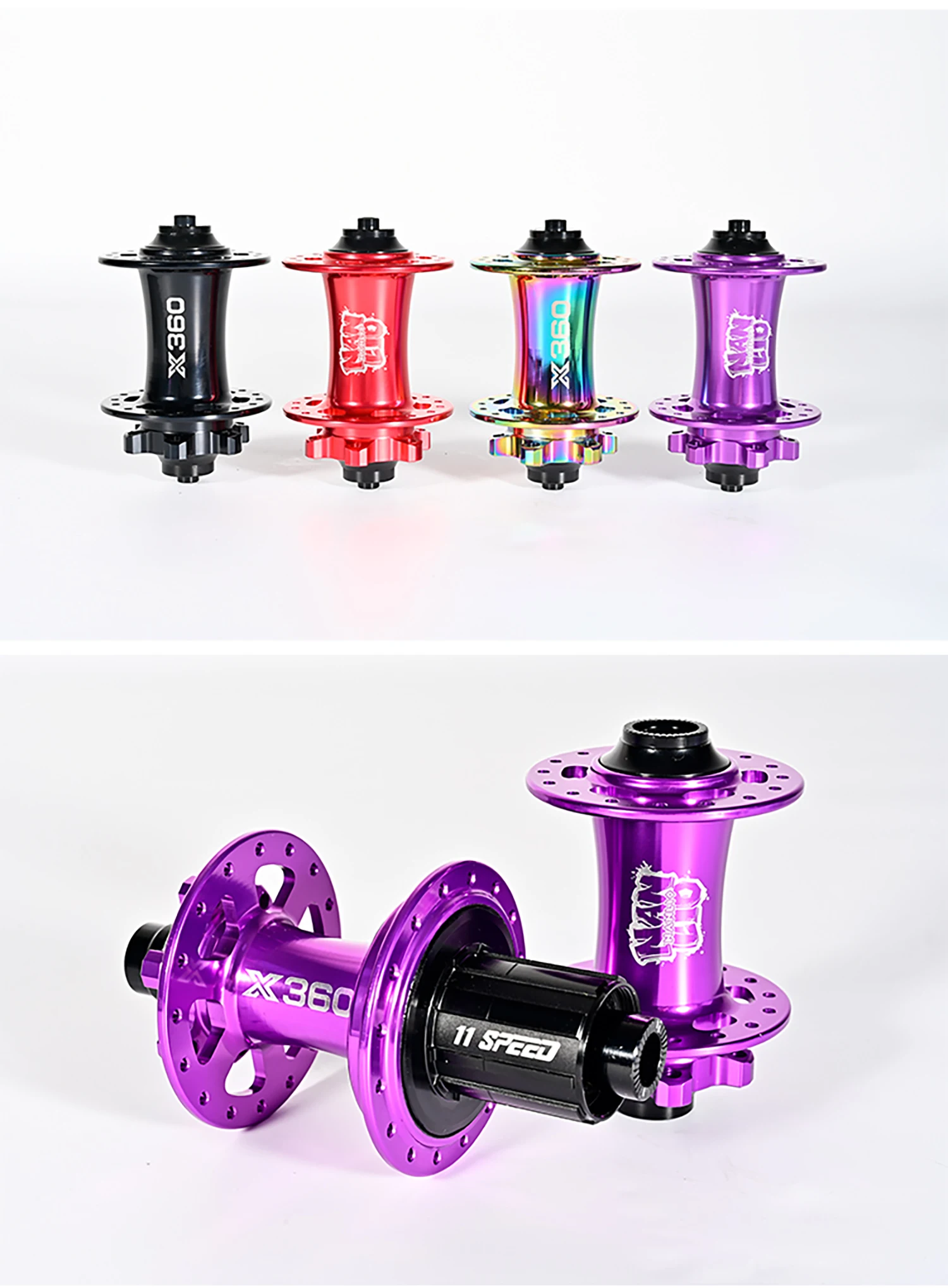 NanLio X360 Bicycle Hubs 8 Pawl 3 Tooth 360T Noise Hub 32 Hole Sealed Bearings Lubricated Bike Wheel Hub HG 8 9 10 11 Speed