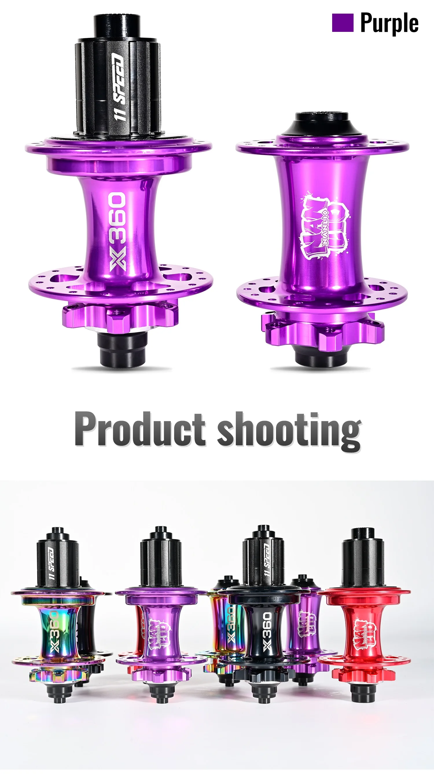 NanLio X360 Bicycle Hubs 8 Pawl 3 Tooth 360T Noise Hub 32 Hole Sealed Bearings Lubricated Bike Wheel Hub HG 8 9 10 11 Speed