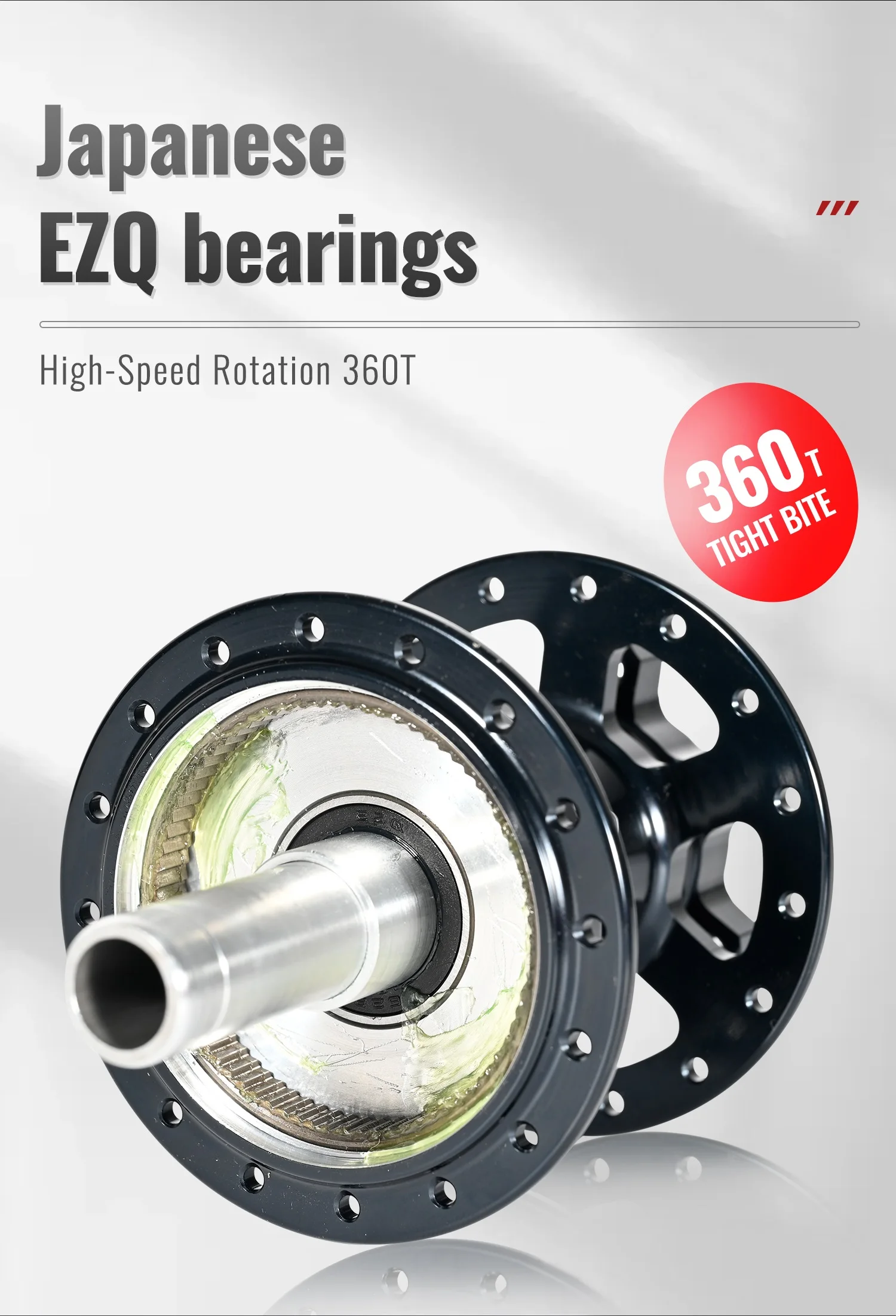 NanLio X360 Bicycle Hubs 8 Pawl 3 Tooth 360T Noise Hub 32 Hole Sealed Bearings Lubricated Bike Wheel Hub HG 8 9 10 11 Speed