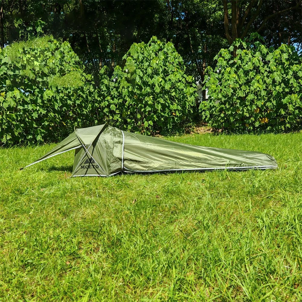 Ultralight Single Person Bivy Tent Waterproof 1 Man Tent for Outdoor Camping Hiking Backpacking Traveling Tent Camp Accessories
