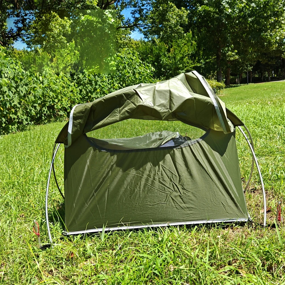 Ultralight Single Person Bivy Tent Waterproof 1 Man Tent for Outdoor Camping Hiking Backpacking Traveling Tent Camp Accessories