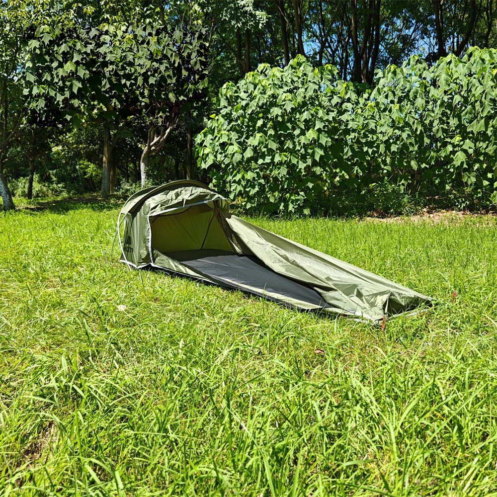 Ultralight Single Person Bivy Tent Waterproof 1 Man Tent for Outdoor Camping Hiking Backpacking Traveling Tent Camp Accessories