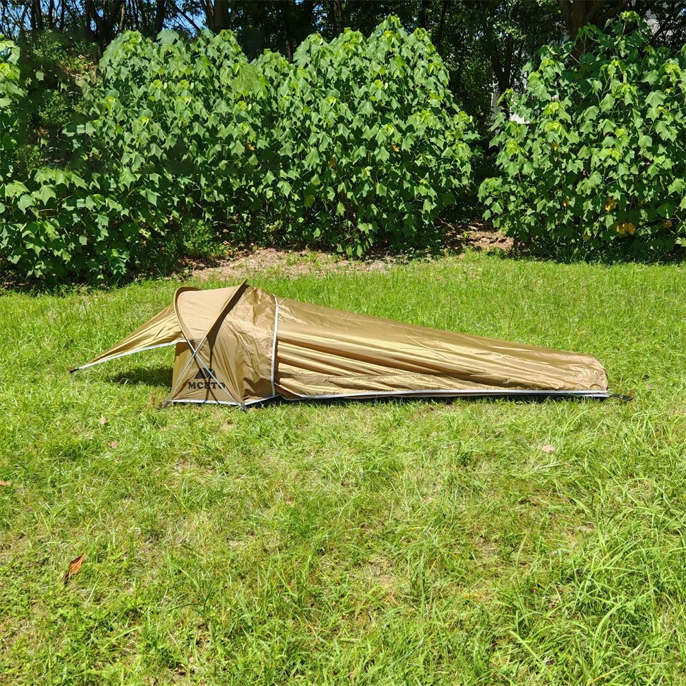 Ultralight Single Person Bivy Tent Waterproof 1 Man Tent for Outdoor Camping Hiking Backpacking Traveling Tent Camp Accessories