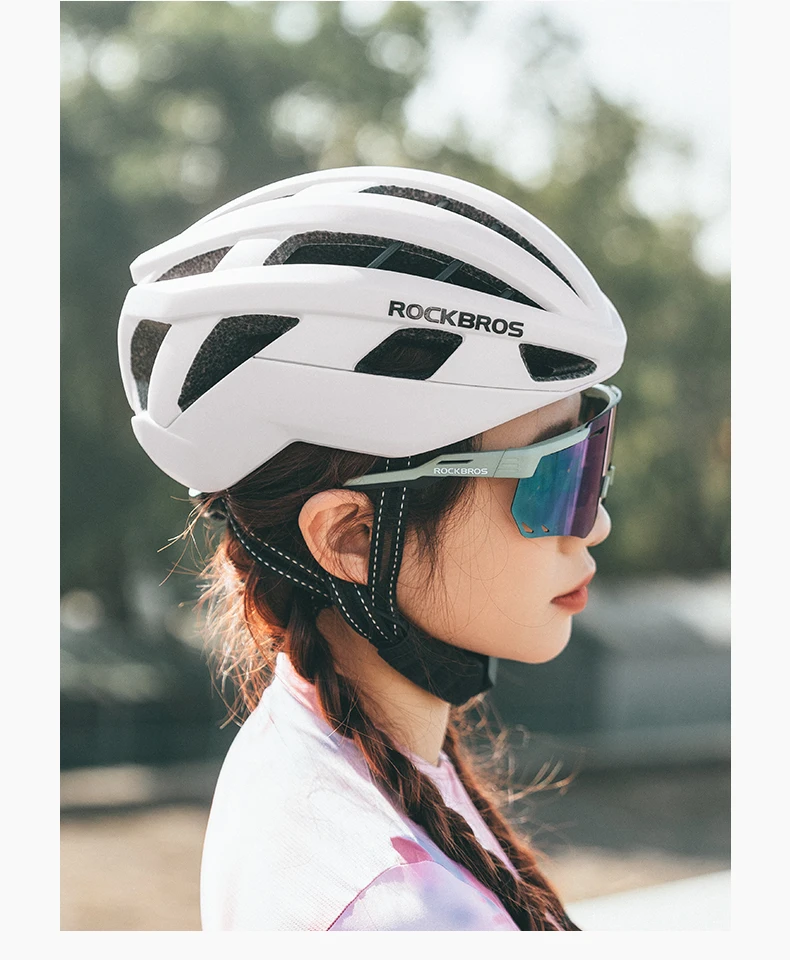 ROCKBROS Bicycle Helmet Adults MTB Road Bike Helmet Breathable Intergrally-molded Head Safety Men Women Cycling Helmet