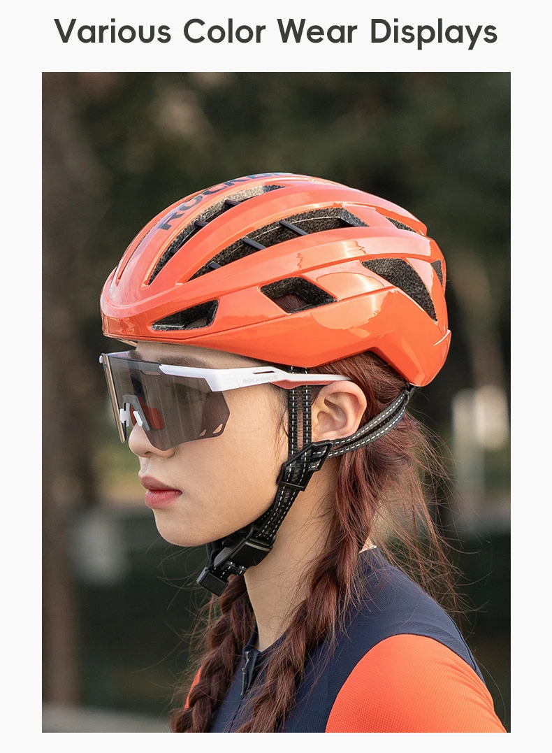 ROCKBROS Bicycle Helmet Adults MTB Road Bike Helmet Breathable Intergrally-molded Head Safety Men Women Cycling Helmet