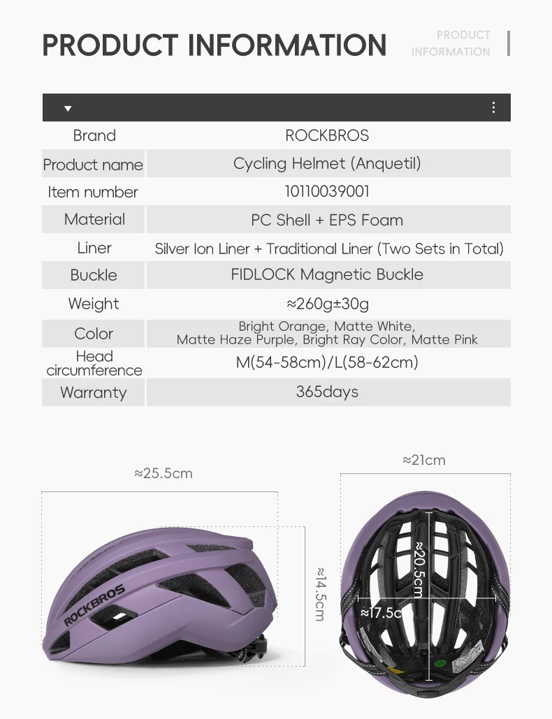 ROCKBROS Bicycle Helmet Adults MTB Road Bike Helmet Breathable Intergrally-molded Head Safety Men Women Cycling Helmet