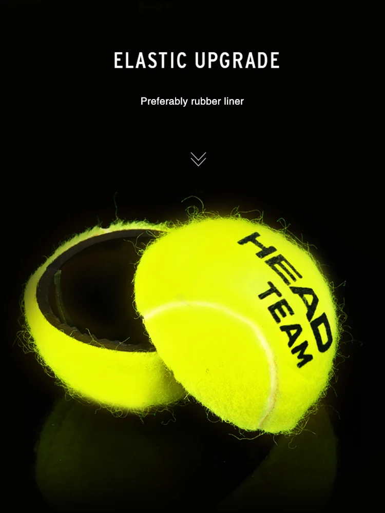 4pcs/lot HEAD Professional TEAM Pressure Tennis Ball Tennis Ball Match Training Ball Single Practice High Elasticity Resistant