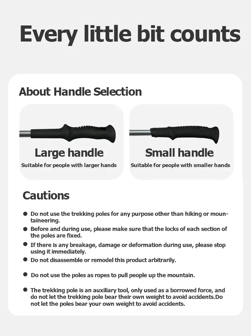 Naturehike Gale UL PRO Trekking Pole Carbon Fiber 7075 Aluminum Alloy Folding Stick Lightweight Outdoor Climbing Walking Sticks