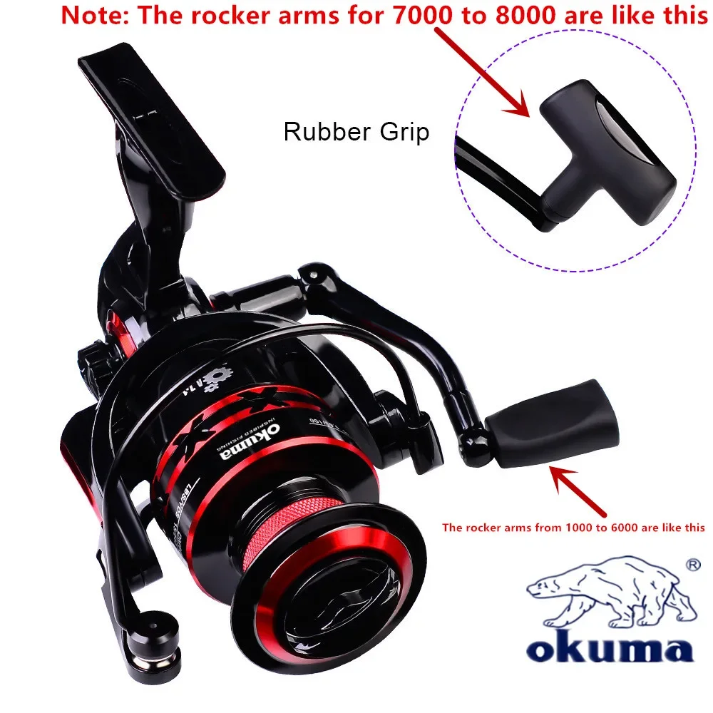 New OKUMA Rotary Fishing Reel 2+1BB 9KG-23KG Max Drag Is Suitable for All Water Bodies 1000-8000