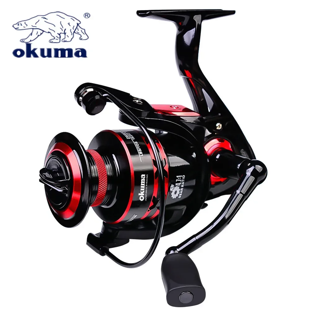 New OKUMA Rotary Fishing Reel 2+1BB 9KG-23KG Max Drag Is Suitable for All Water Bodies 1000-8000