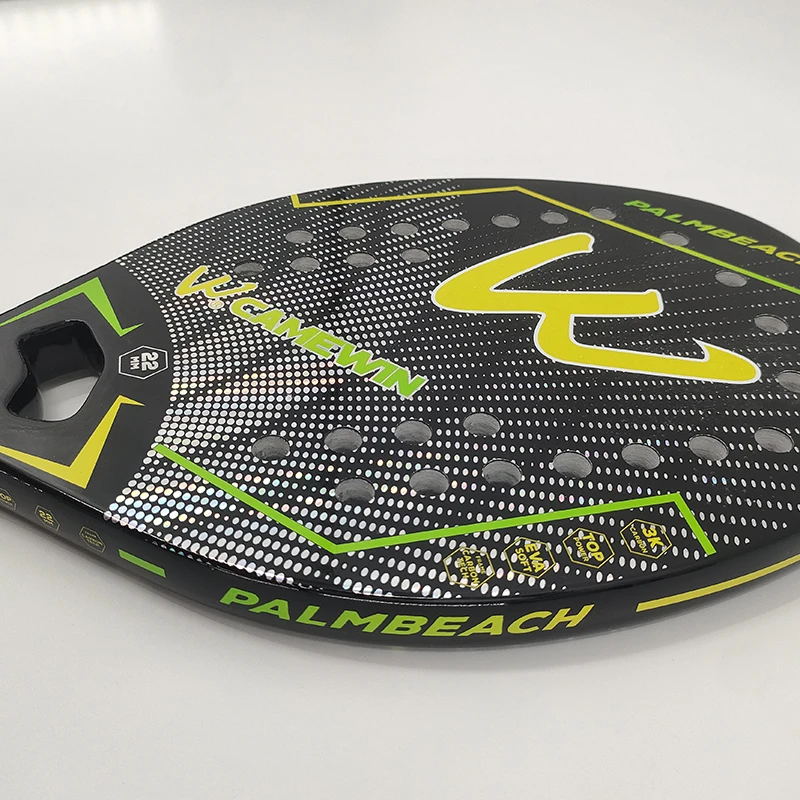 Camewin 3K Beach Tennis Racket Full Carbon Fiber Rough Surface Outdoor Sports Racket For Men Women Adult Tennis Racket The New