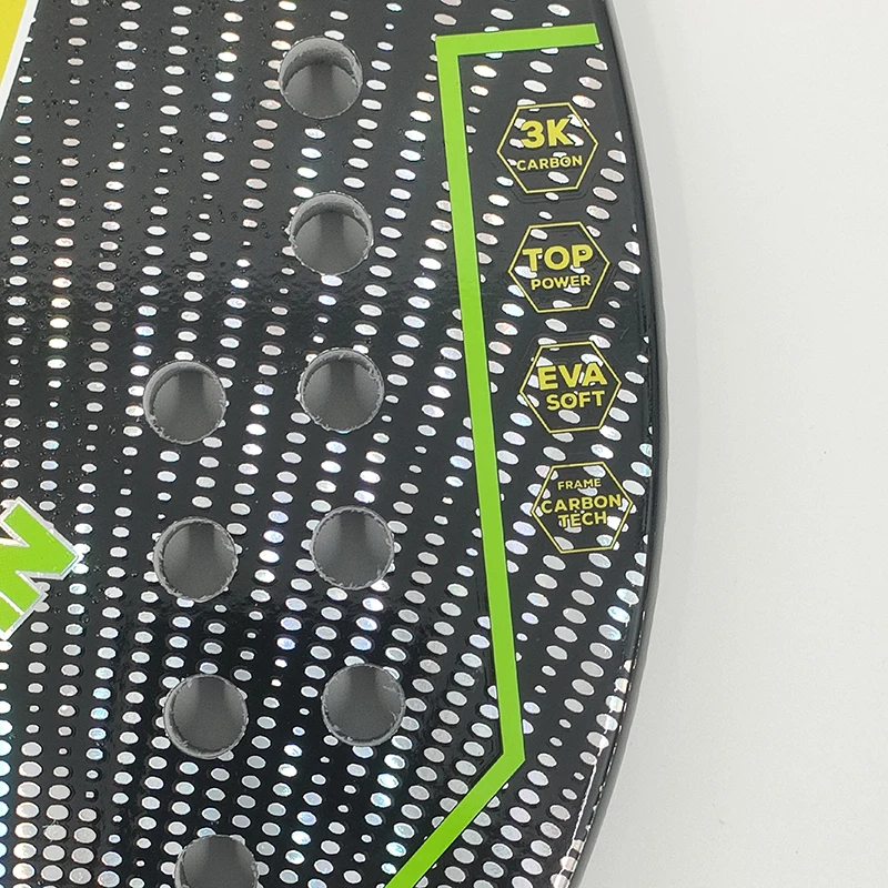 Camewin 3K Beach Tennis Racket Full Carbon Fiber Rough Surface Outdoor Sports Racket For Men Women Adult Tennis Racket The New