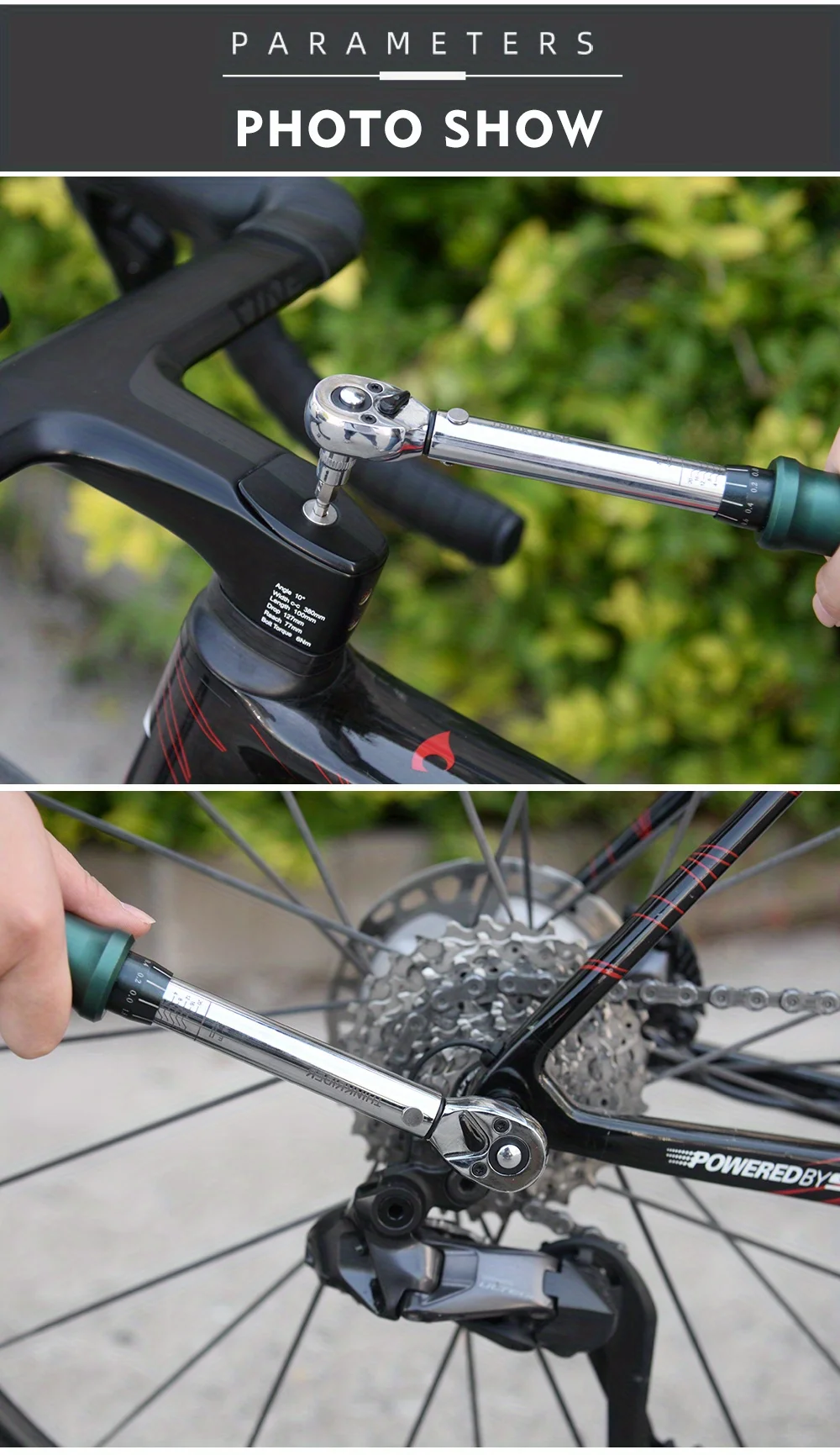 ThinkRider Professional NL-15 Bicycle Bike Torque Wrench Allen Key Tool Socket Spanner Set Kit Cycling Repair Tool Kits