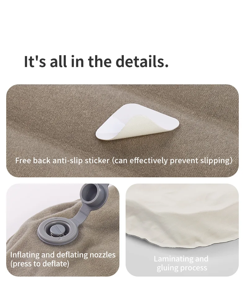 Naturehike Air Pillow Inflatable Pillow Foam Pillow 2 in 1 Waterproof Oilproof Stainproof Adjustable Soft Breathable Camp Travel