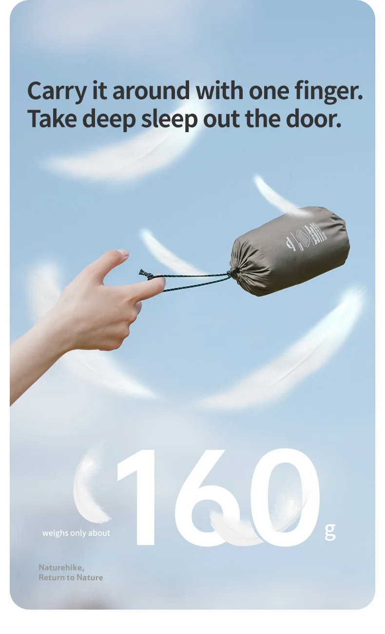 Naturehike Air Pillow Inflatable Pillow Foam Pillow 2 in 1 Waterproof Oilproof Stainproof Adjustable Soft Breathable Camp Travel
