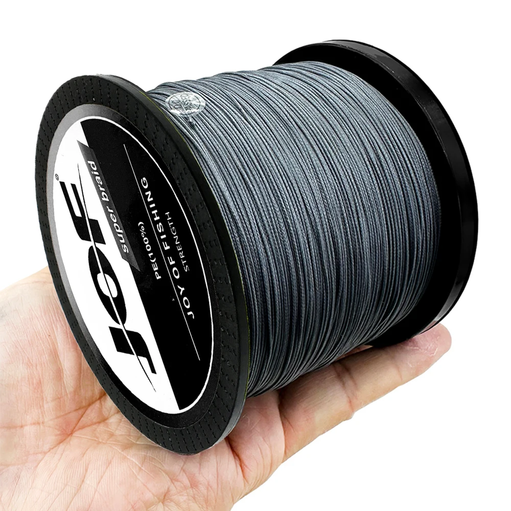 JOF 16 Strands Braided Fishing Line X16 Main Wire Abrasion Resistant Braid PE Lines Freshwater Saltwater Fishing Cord 10-90kg
