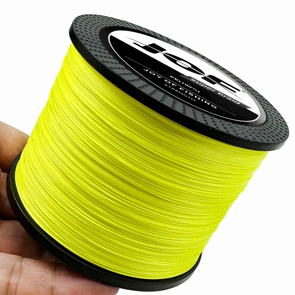 JOF 16 Strands Braided Fishing Line X16 Main Wire Abrasion Resistant Braid PE Lines Freshwater Saltwater Fishing Cord 10-90kg