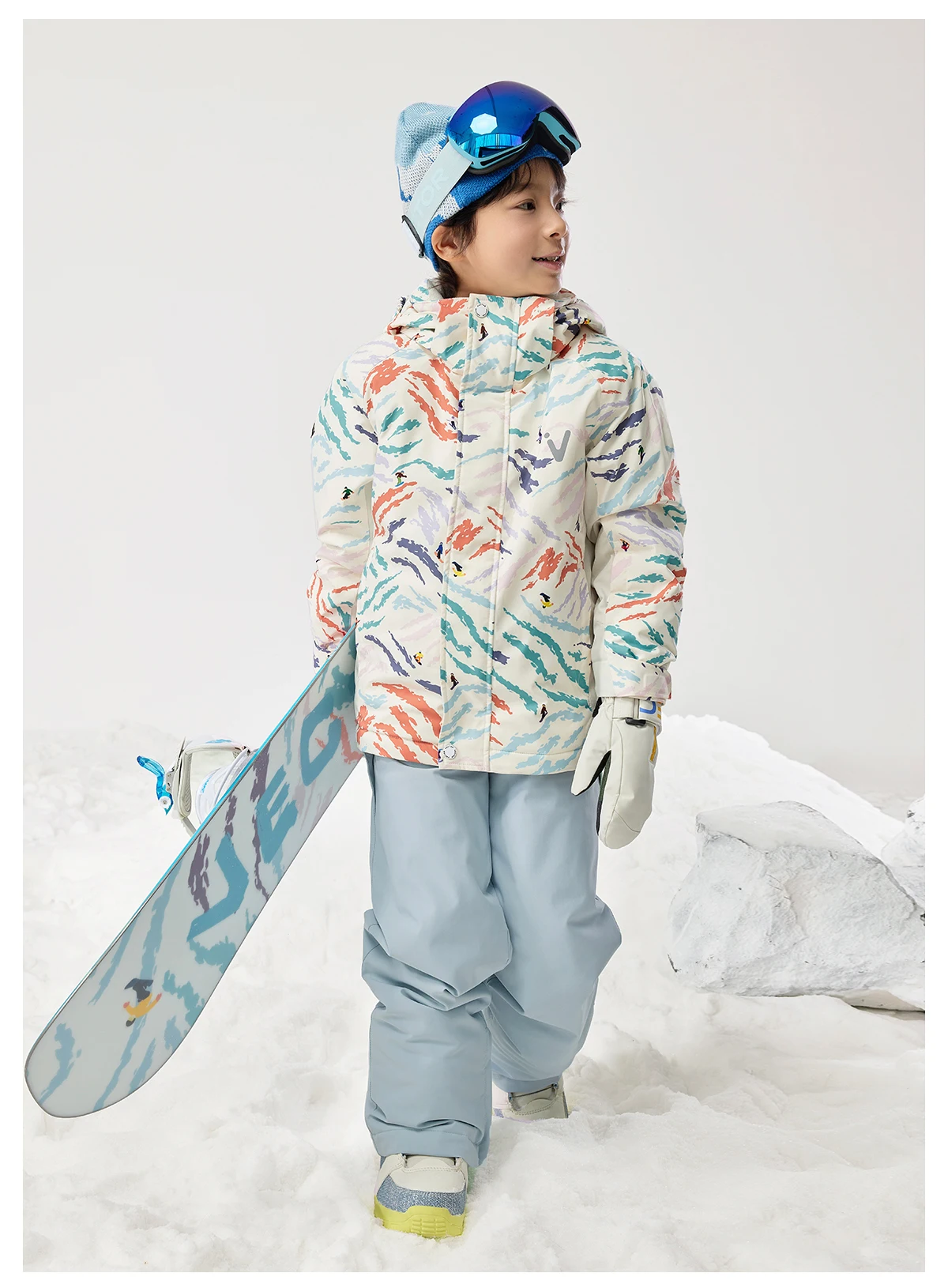 VECTOR Ski Pants Boys Girls Children Outdoor High-quality Windproof, Waterproof and Warm Snow Winter Ski Snowboard Pants Brand