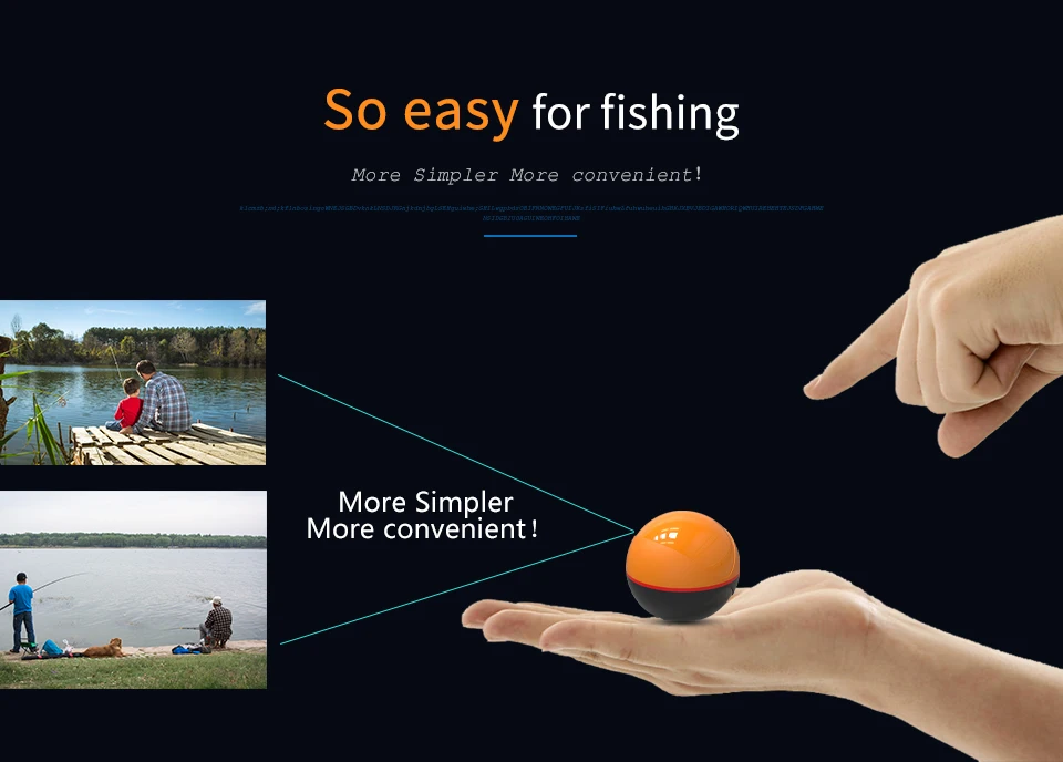 Erchang F68 WIFI Fish Finder 100M Wireless Fishing Sounder Echo Sounder Detect Finder Fishing for Lake Sea Fishing IOS& Android