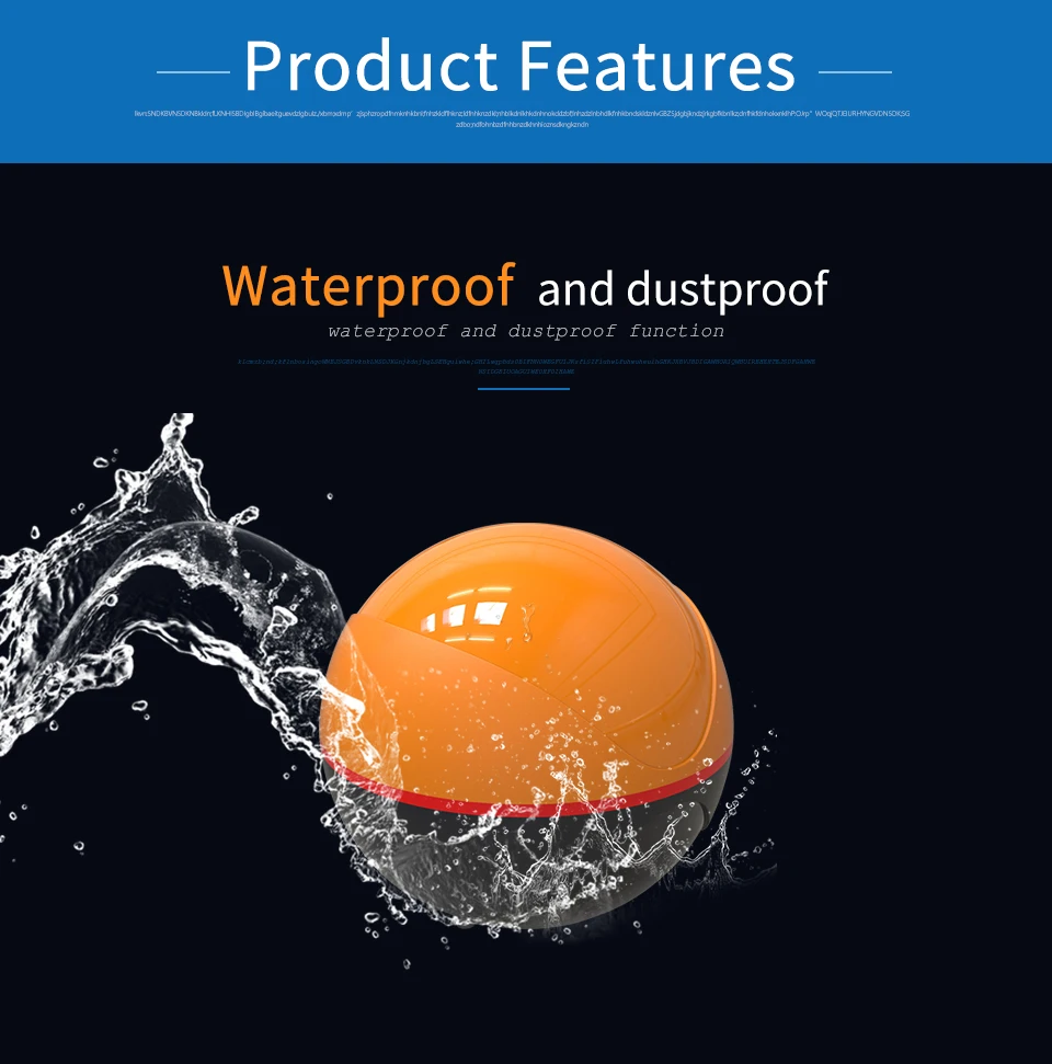 Erchang F68 WIFI Fish Finder 100M Wireless Fishing Sounder Echo Sounder Detect Finder Fishing for Lake Sea Fishing IOS& Android