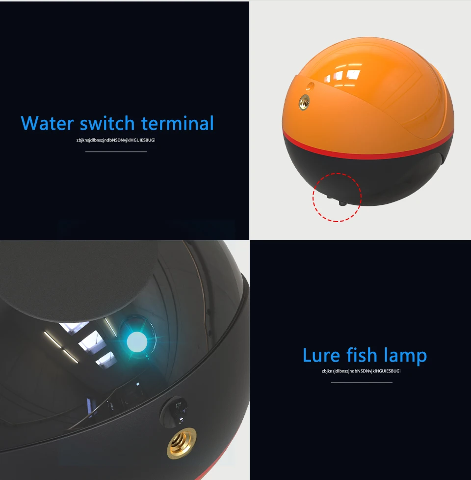 Erchang F68 WIFI Fish Finder 100M Wireless Fishing Sounder Echo Sounder Detect Finder Fishing for Lake Sea Fishing IOS& Android