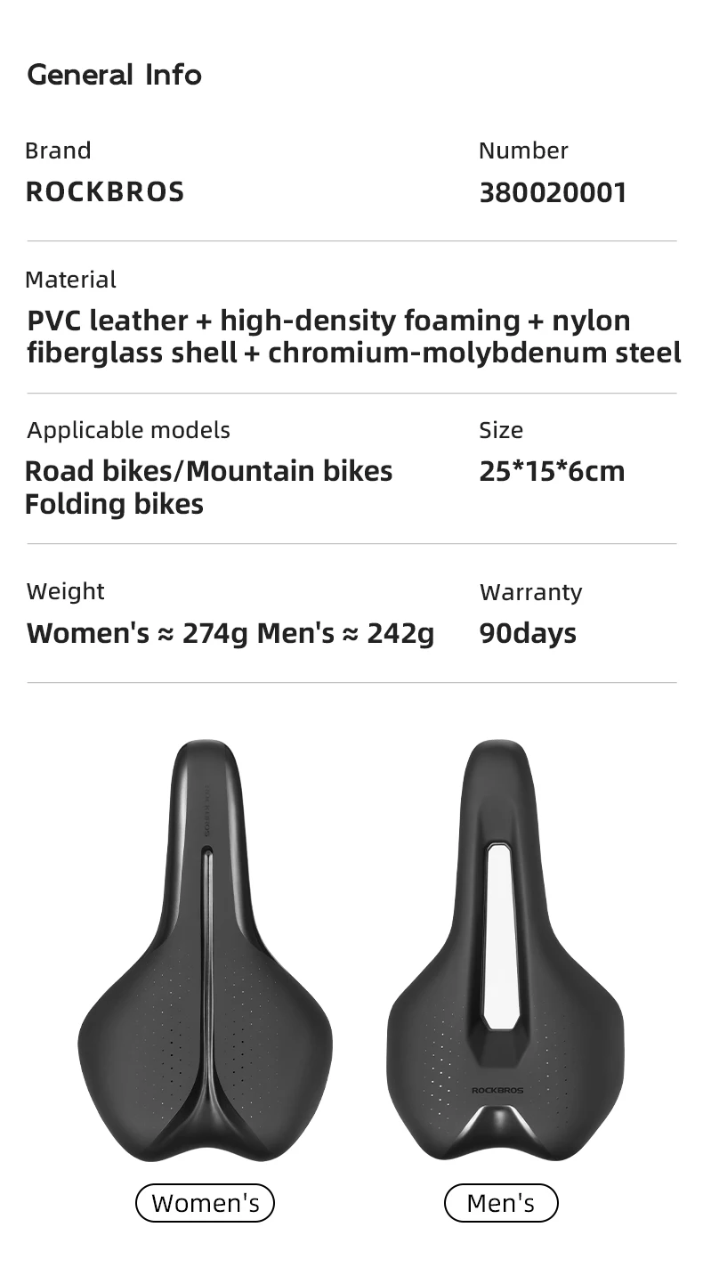 ROCKBROS Bicycle Saddle Ultralight Hollow Shock-Absorbing MTB Road Nylon Bike Saddle Comfortable Cycling Seat Parts PVC Leather