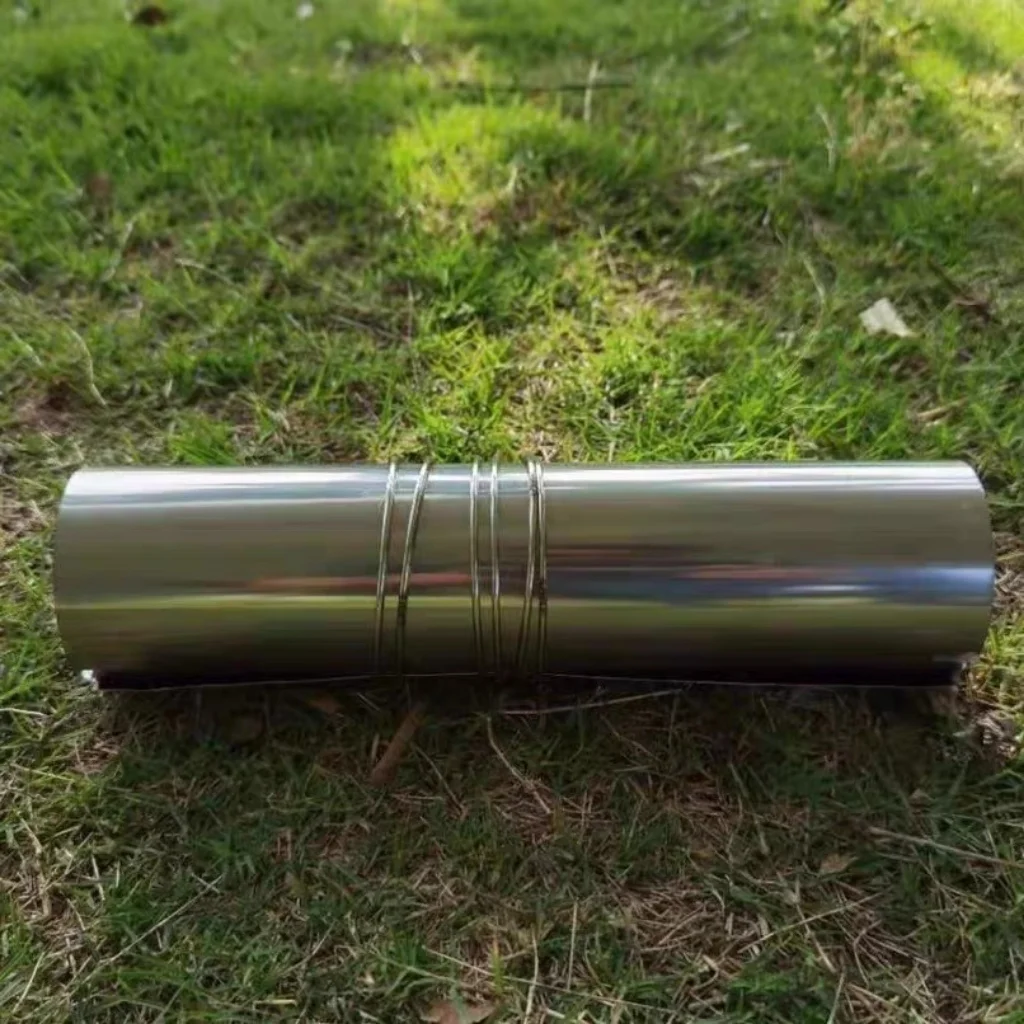 7cm Titanium Chimney Titanium Chimney Hand-Rolled Chimney Wood Stove Chimney Tent Stove Chimney Portable Outdoor Wood Stove