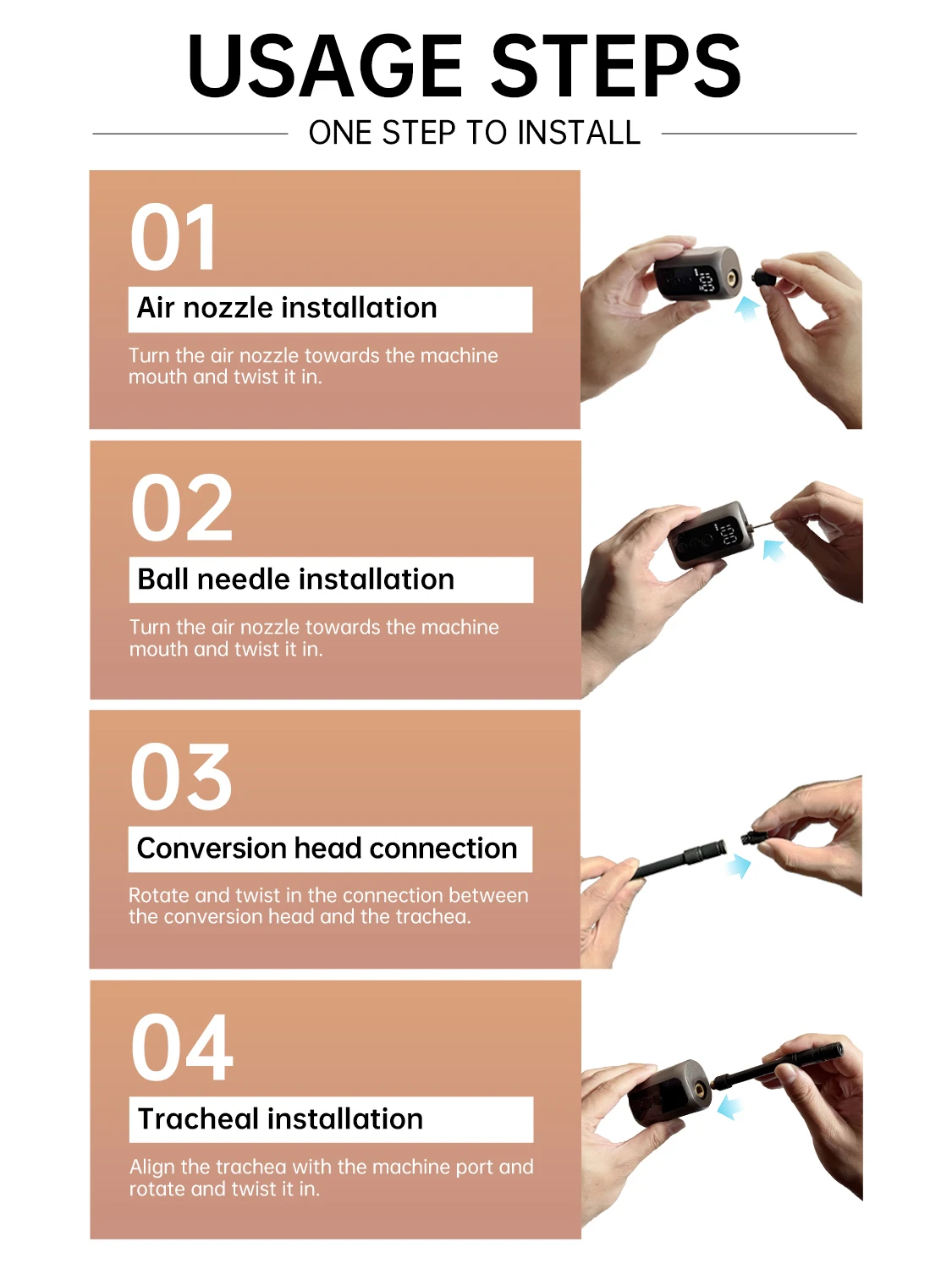 BSCOBBER Bike Accessories Portable Air Pump Tire Inflator Cycling For Mountain Bike Ball MTB Electric Bicycle Tools 100PSI