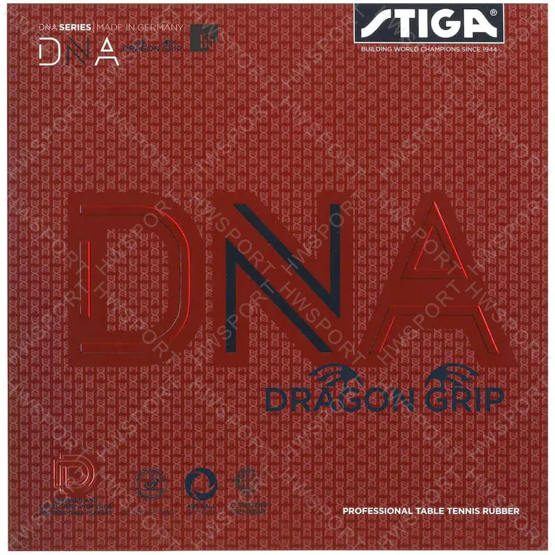 STIGA DNA Dragon Grip Table Tennis Rubber Made In Germany Sticky Ping Pong Rubber Sheet with Pre-tuned Cake Sponge