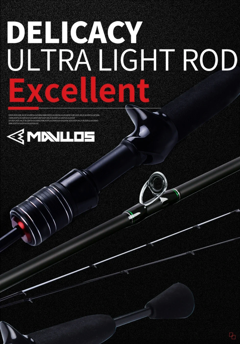 Mavllos Delicacy Trout Spinning Rod Lure 0.6-8g Line 2-6lb Fast Action Light Carbon BFS Casting Rod 2 Tips Bass Fishing Rods