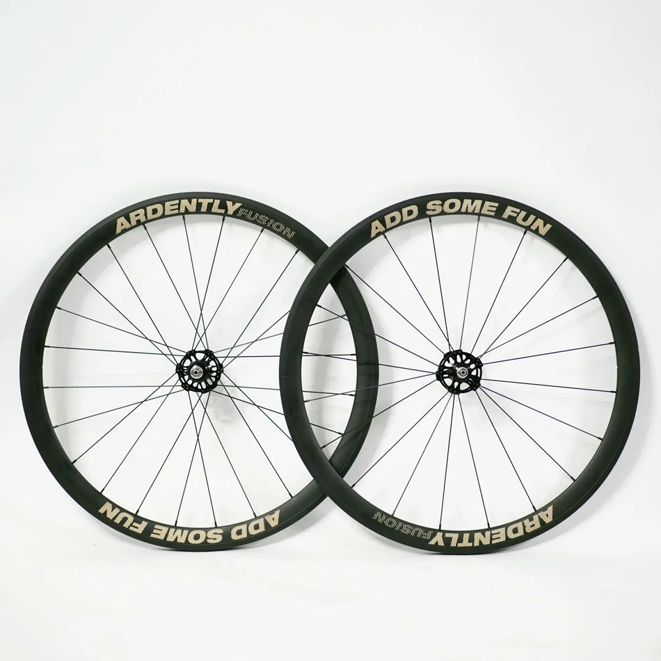 Ardently Fusion Fixed Gear Bike Wheelset 700C Single Speed High Strength Racing Bicycle Wheels ,Bike accessories,40mm,20-24H