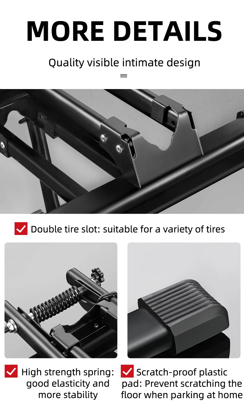ROCKBROS Bicycle Parking Racks Foldable Indoor Floor Dispaly Stand MTB Road Bike Kick Stander Cycling Repair Support Holder Rack