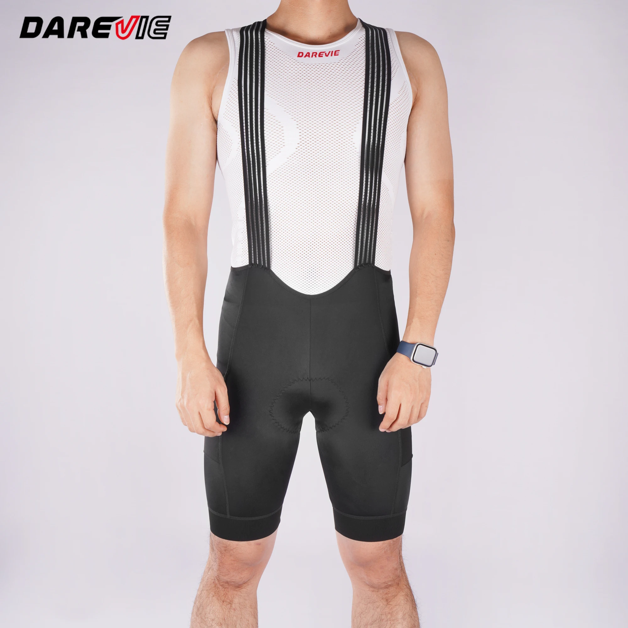 DAREVIE Cycling Bib Shorts Man with Pockets 2025 Men's Cycling Shorts 5CM Leg Gipper Pro Team Men's Cycling Clothing