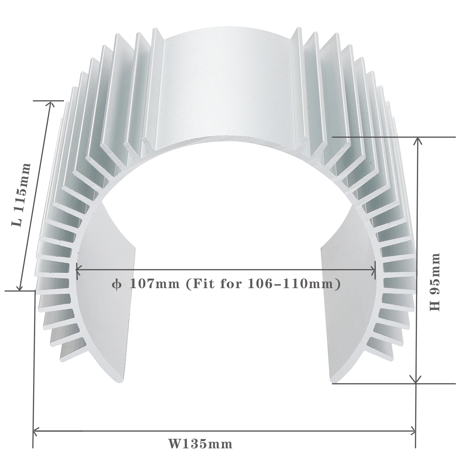 Motor Heat Sink for Razor MX650/MX500/SX500/Kunray MY1020 Motor Upgrade Accessories Aluminum Heat Sink Temperature Resistant