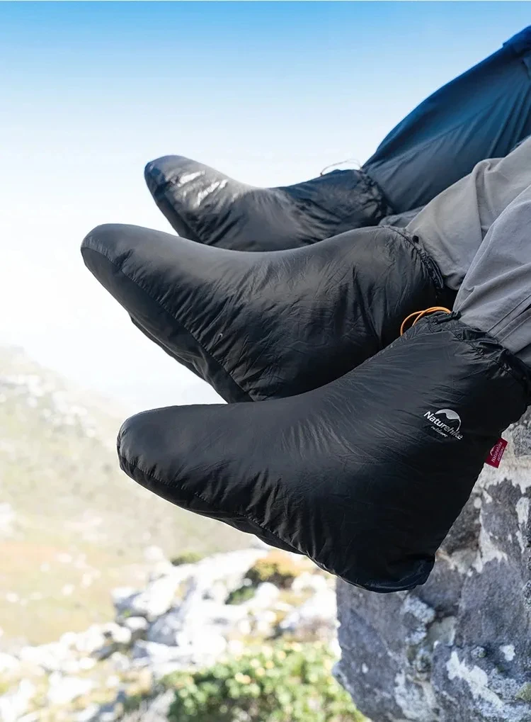 Naturehike Winter Warm Down Shoes Cover Outdoor -15℃~0℃ Waterproof Windproof Goose Duck Down Thermal Feet Cover Unisex Down Boot