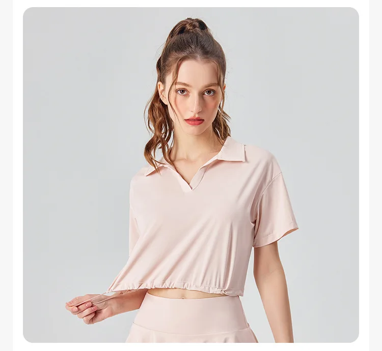 Women Summer Short Sportswear Solid Color Two Pieces Fitness Yoga Set Breathable Quick Dry Tennis Wear Female Workout Clothes