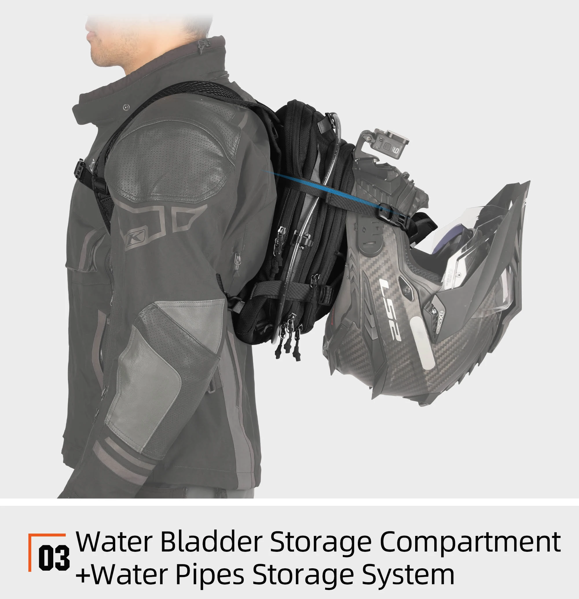 Rhinowalk Motorcycle Tank Bag 9L Waterproof With 1.5L Water Bag Motorcycle Backpack With Rain Cover Multi-function Laggage Bag