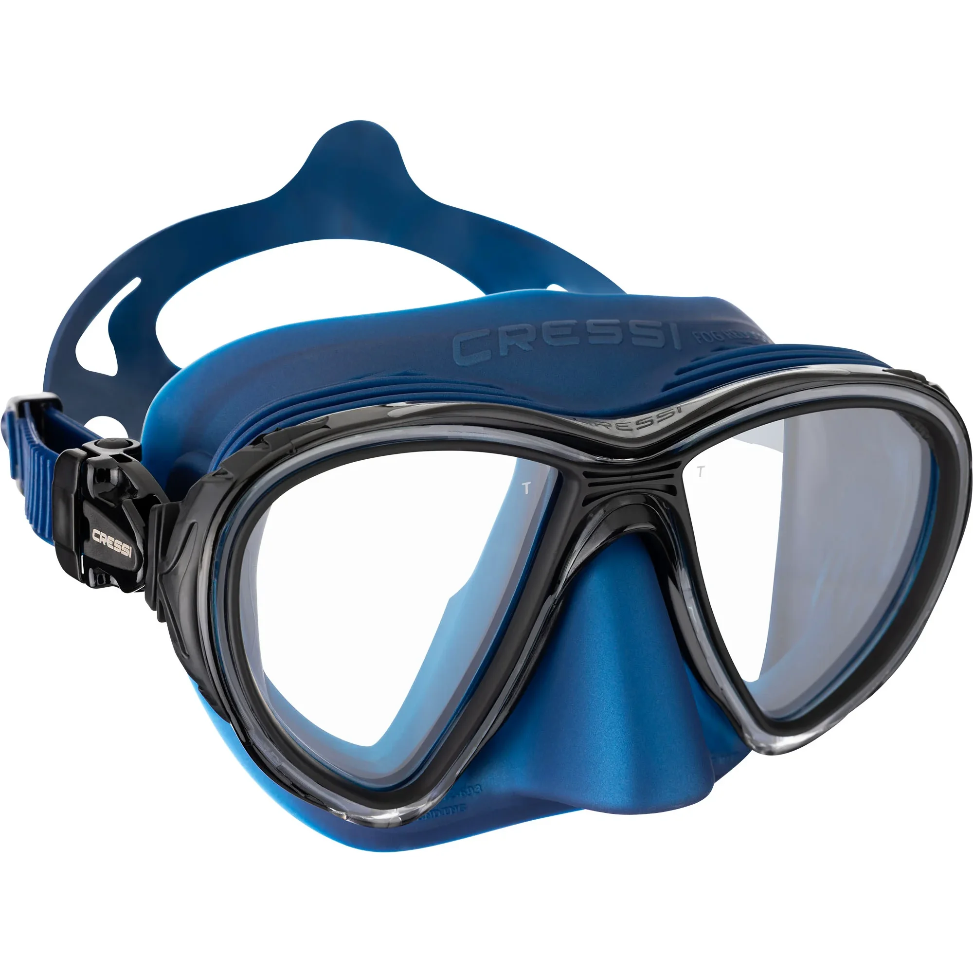 Cressi Adult Scuba Diving Mask with Advanced Fog System and Improved Downward Visibility - Quantum