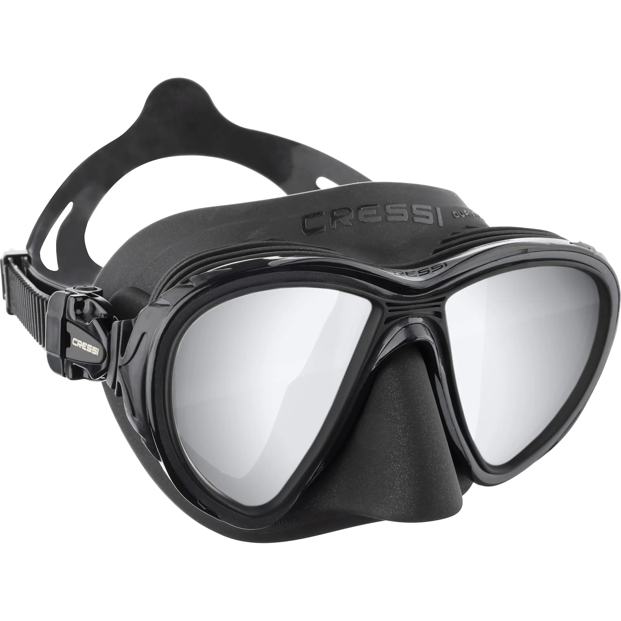 Cressi Adult Scuba Diving Mask with Advanced Fog System and Improved Downward Visibility - Quantum