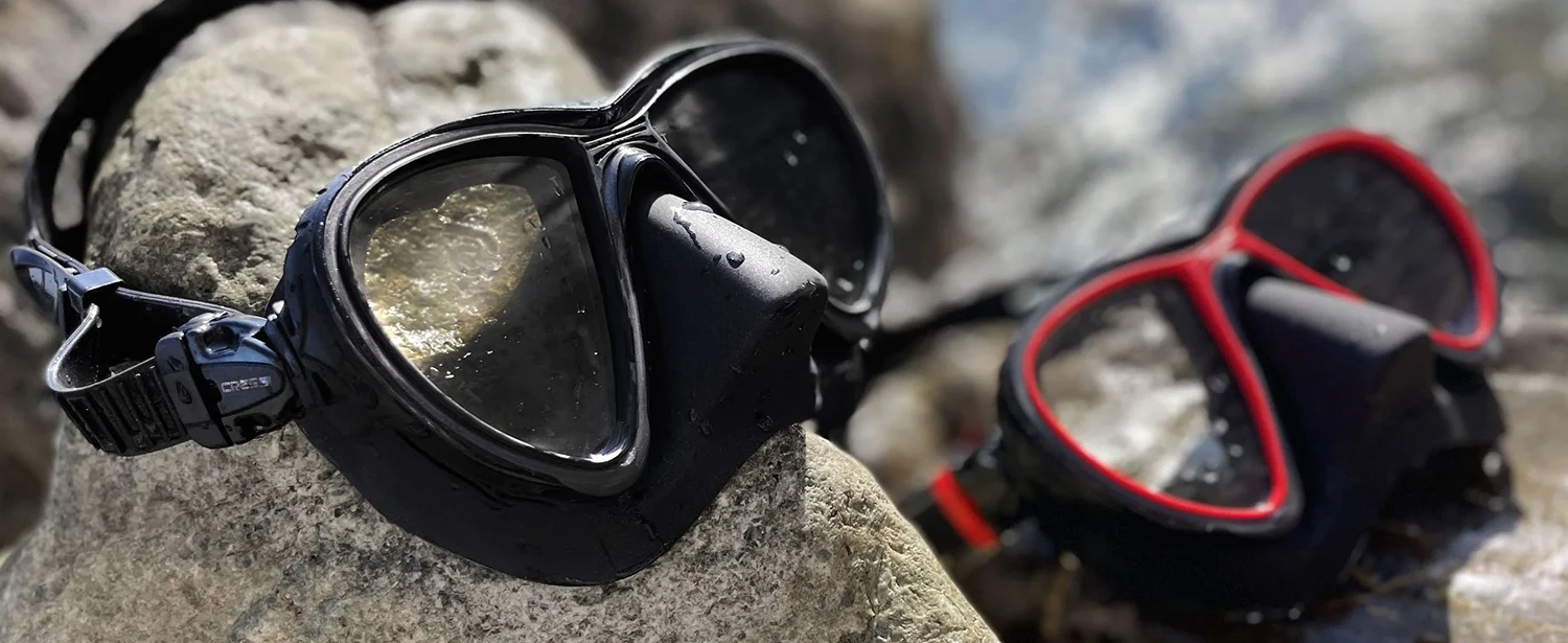Cressi Adult Scuba Diving Mask with Advanced Fog System and Improved Downward Visibility - Quantum