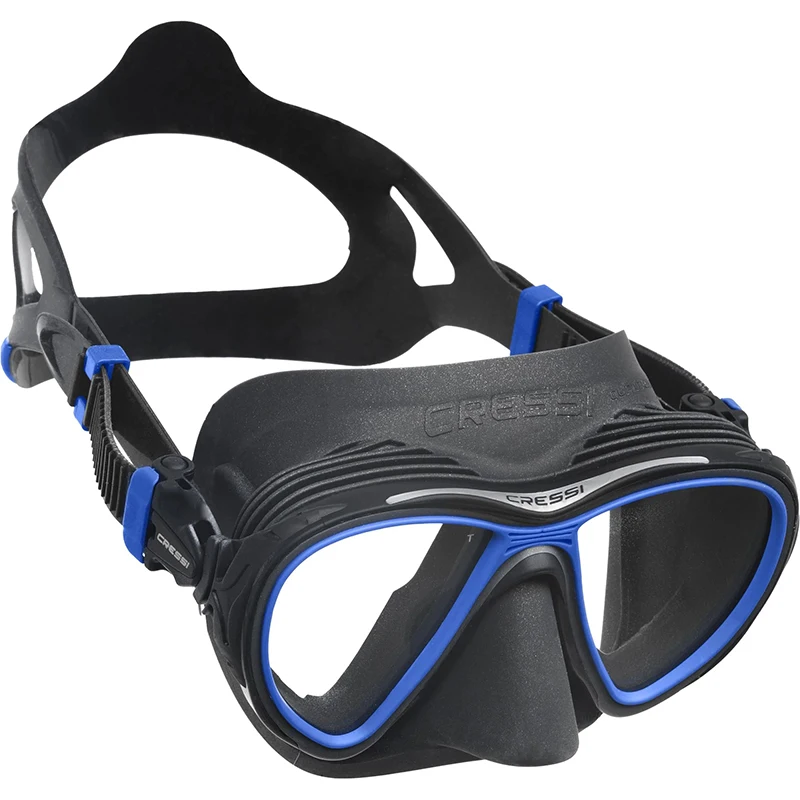 Cressi Adult Scuba Diving Mask with Advanced Fog System and Improved Downward Visibility - Quantum