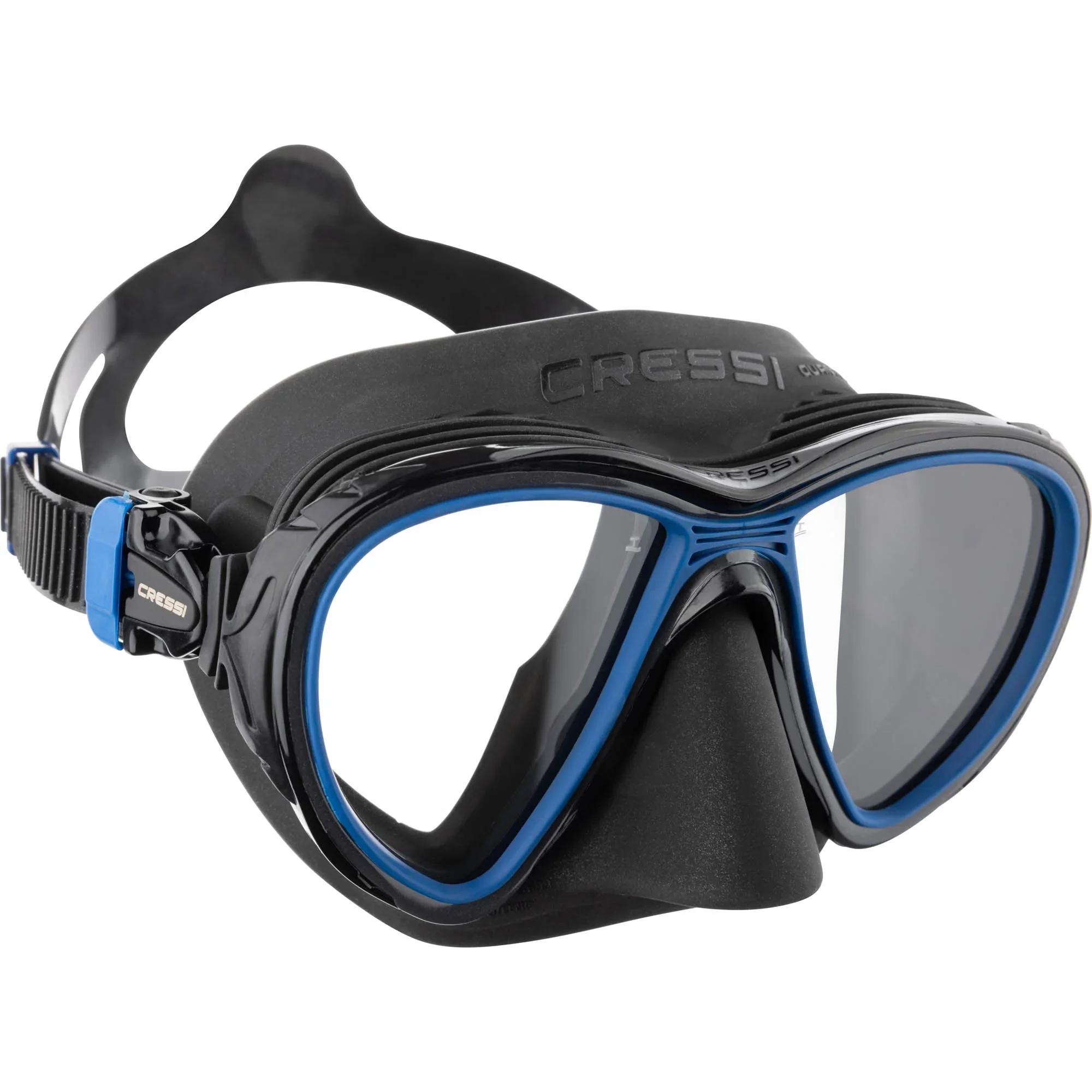 Cressi Adult Scuba Diving Mask with Advanced Fog System and Improved Downward Visibility - Quantum