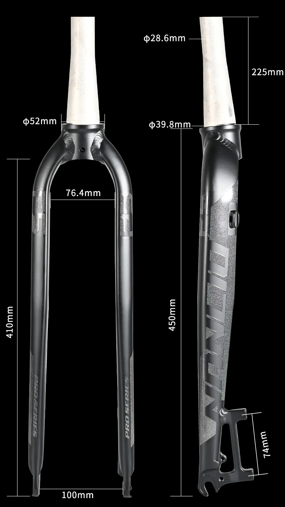 NANLIO F5 Bicycle Fork 26/27.5/29 Inch Aluminum Alloy Mountain Road Bike Bicycle Hard Fork Disc Brake Bicycle Accessorie 880g