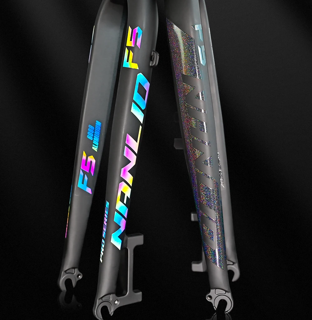NANLIO F5 Bicycle Fork 26/27.5/29 Inch Aluminum Alloy Mountain Road Bike Bicycle Hard Fork Disc Brake Bicycle Accessorie 880g