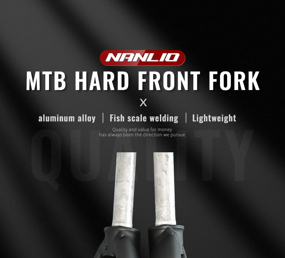 NANLIO F5 Bicycle Fork 26/27.5/29 Inch Aluminum Alloy Mountain Road Bike Bicycle Hard Fork Disc Brake Bicycle Accessorie 880g